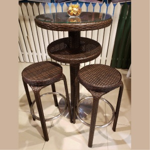 仿籐吧枱 + 兩椅套裝 特價套裝